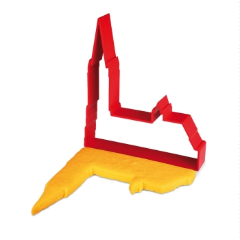 Ausstecher Freiburger Münster in rot