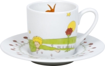 Espressotasse Porzellan Der Kleine Prinz - Freundschaft 85ml