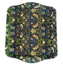 Tablett aus Metall Monet William Morris Erdbeerdieb 21 x 2 x 14 cm