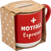 Espressotasse mit Gravur Notfall
