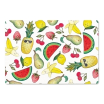 Brettchen aus Holz Obstsalat 22 x15 cm