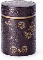 Teedose Case Yumiko rund schwarz 150g Teedose Case Yumiko rund schwarz 150g