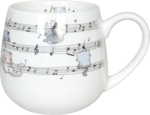 Kuschelbecher Porzellan Lovely Cats -Musical (Katzen) 420ml
