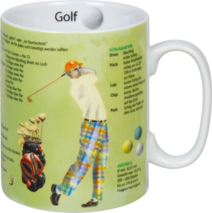 Wissensbecher Porzellan Golf 490ml