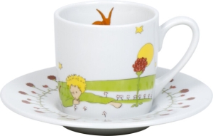 Espressotasse Porzellan Der Kleine Prinz - Freundschaft 85ml
