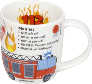 Wissensbecher Porzellan Wissensbecher Kid`s Feuerwehr 230 ml