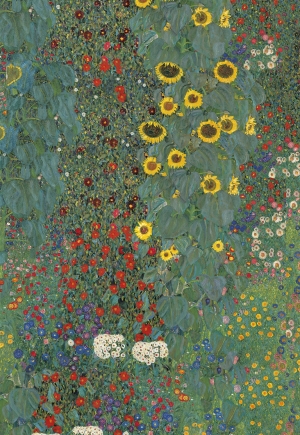 Geschirrtuch Küchentuch art design Klimt Bauerngarten