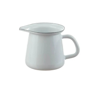 Kännchen aus Emaille in weiß 400ml