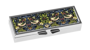 7 Tage Pillendose mit Spiegel William Morris Erdbeerdieb