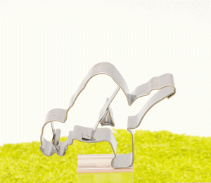 Ausstecher Brigittes Yogastunde Krähe Edelstahl 7,5 cm
