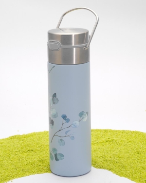 Doppelwandige Edelstahlflasche Leeza Eucalyptus  500ml