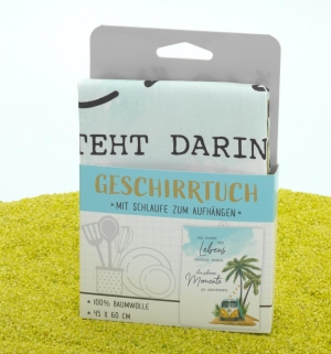 Geschirrtuch Küchentuch mit Schlaufe Momente