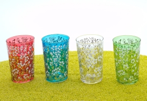 4er Set Teeglas Suleika 200 ml in 4 Farben