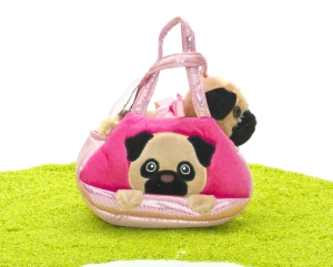 Fancy Pals Plüschtier Peek-a-Boo Mops in der Tasche 20,5cm