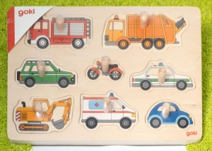 Steckpuzzle Verkehrsmittel (Autos)