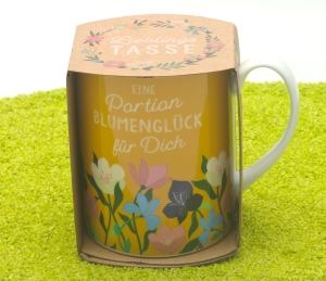 XL Tasse Porzellan Garten 600 ml