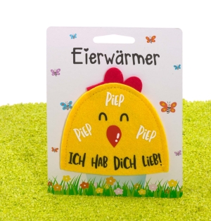 Eierwärmer aus Filz Lieb (Ich hab Dich lieb)