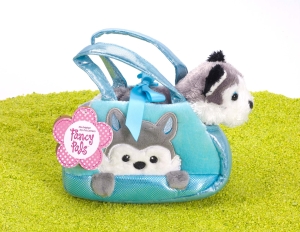 Fancy Pals Plüschtier Peek-a-Boo Husky in der Tasche 20,5cm