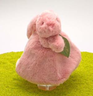 ebba Eco Schmusetuch aus Plüsch Brenna Hase in rosa