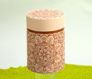 Teedose Case Mandala rund powder 500g