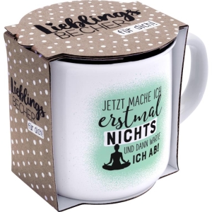 Becher Porzellan "Lieblingsbecher für Dich" Nichts 350 ml