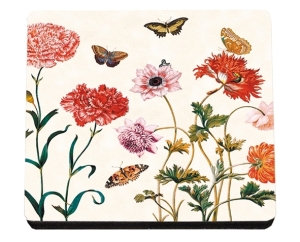 Untersetzer aus Filz mit MDF Druck Merian - Blumen