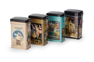 4er Set Vorratsdose mit Verschluss Kaffee Tee Europa 250g