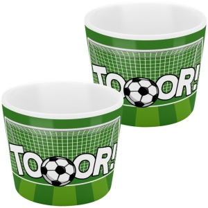 Eierbecher aus Porzellan Tor (Fussball)