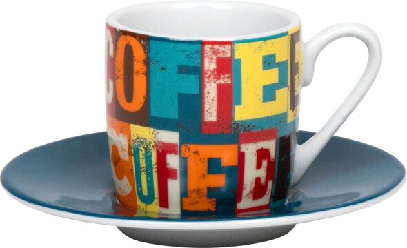 Espressotasse Porzellan Coffee Squares 85ml