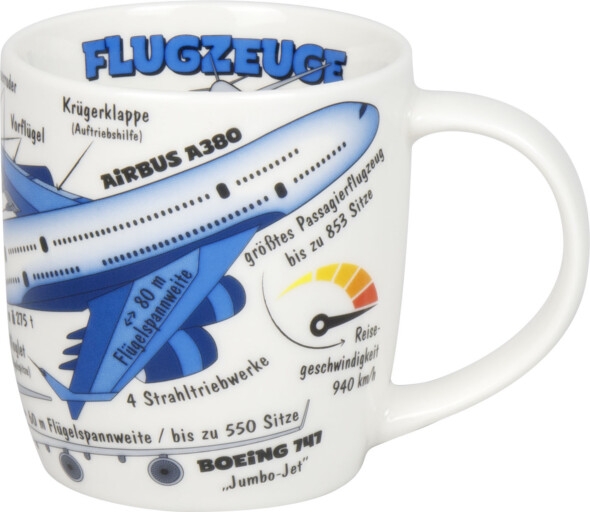 Wissensbecher Porzellan Wissensbecher Kid`s Flugzeuge 230 ml