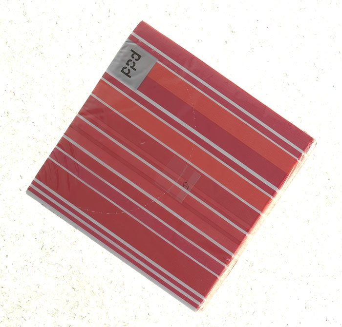 Papier Servietten Strip Red (rot gestreift)