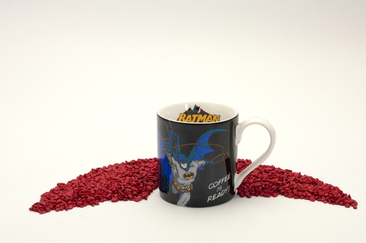 Henkelbecher Porzellan Batman - Coffee is ready !  370ml