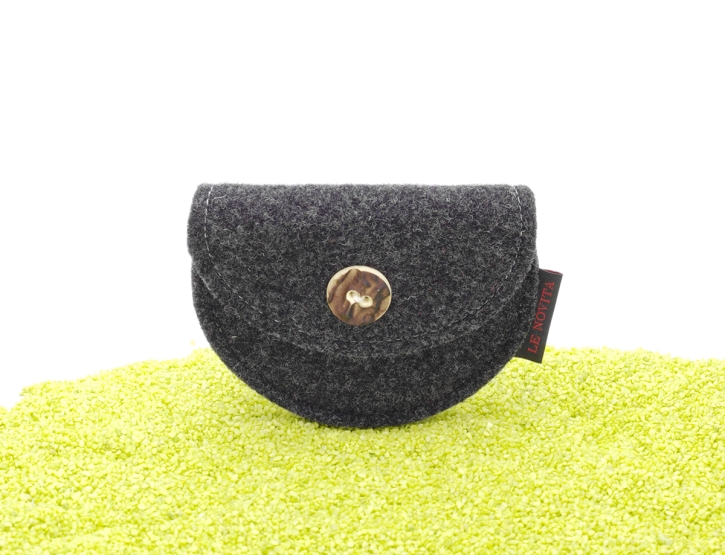 Geldbeutel Dirndltasche aus Filz in anthrazit