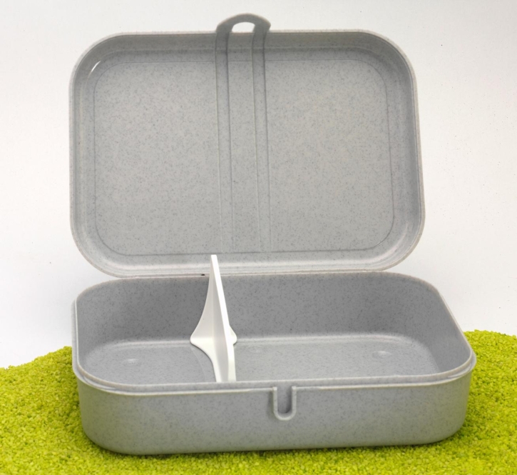 Lunchbox Pascal L Organic mit Trennsteg in organic grey