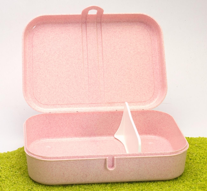 Lunchbox Pascal L Organic mit Trennsteg in organic pink