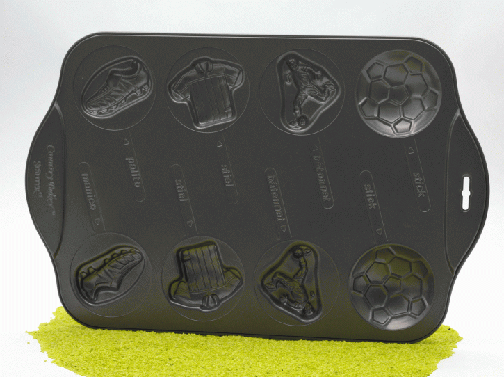 Backformenverband Kuchen am Stiel Lolly Cake - Fussball 44x28cm