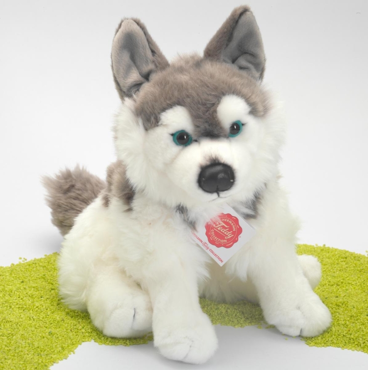 Plüschtier Husky sitzend 29cm