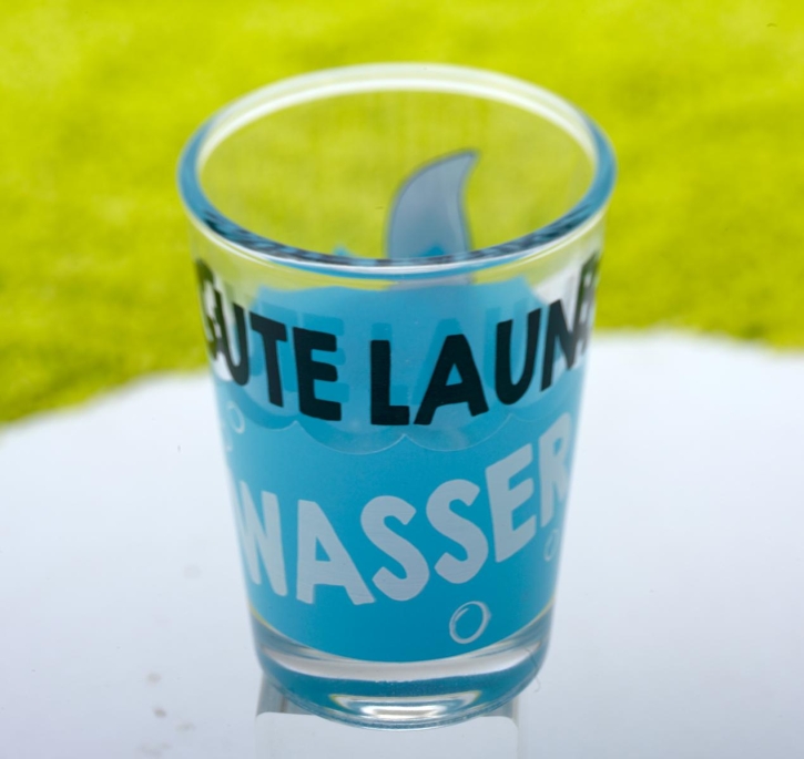 Schnapsglas Gute Laune Wasser 6cl