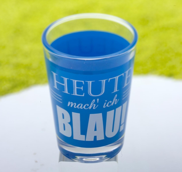 Schnapsglas Blau 6cl