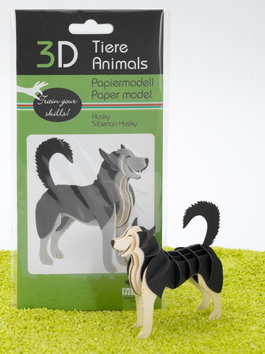 3D Papiermodell Husky
