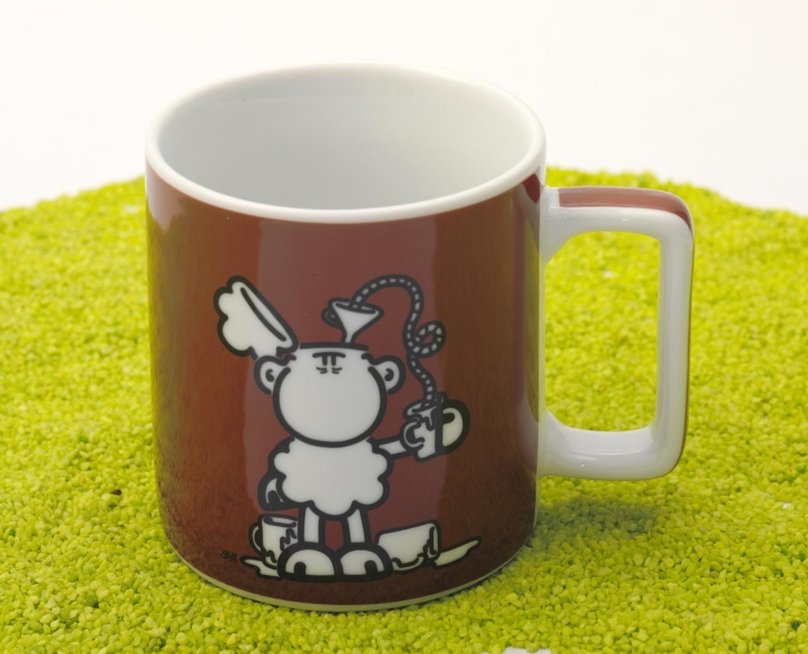 Tasse Porzellan Wortheld Kaffee 450 ml