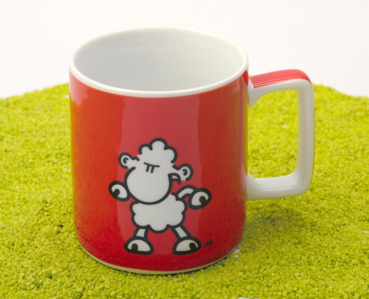 Tasse Porzellan Wortheld Augen (Mittelfinger) 450 ml