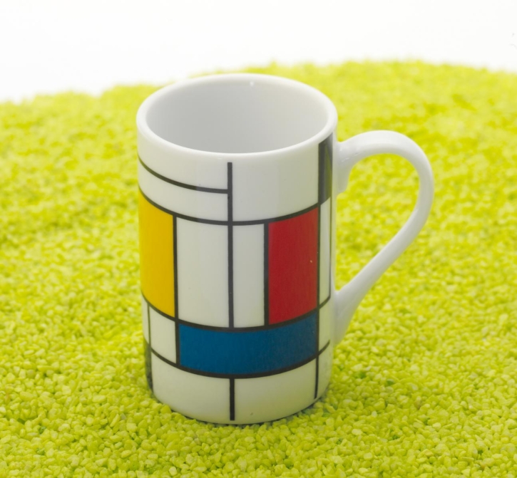 Mini Espresso Porzellan Hommage to Mondrian - Large Fragments 90ml