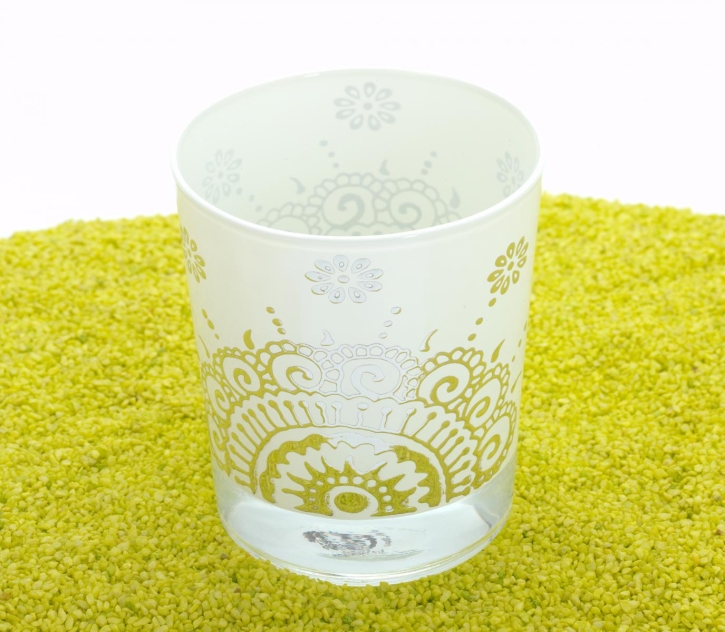 Teelicht Teeglas Dilek 250 ml in weiß