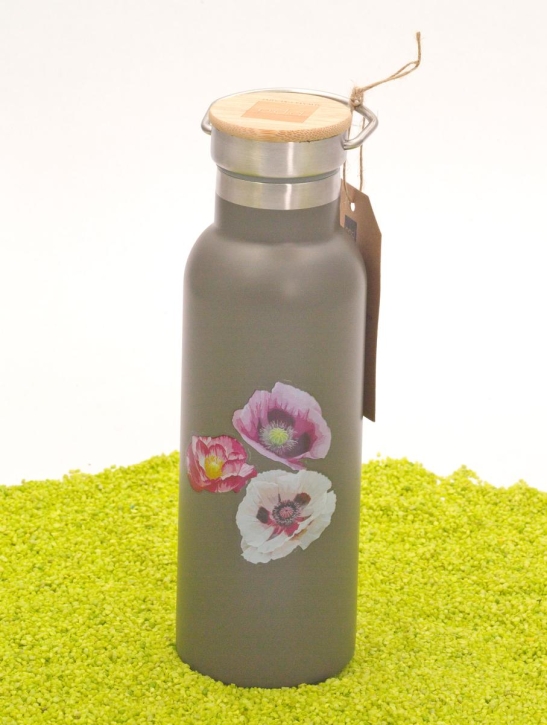 Doppelwandige Edelstahlflasche Fabulous Poppies 500ml