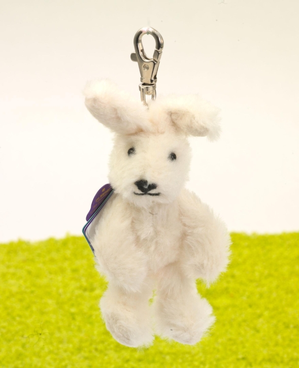 Schlüsselanhänger mit Karabinerhaken Hase Möhrchen 10cm