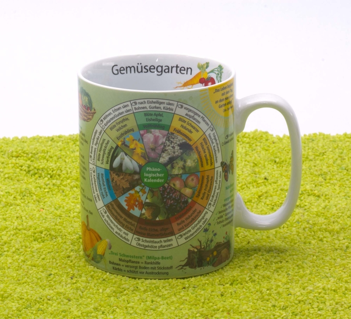 Wissensbecher Porzellan Gemüsegarten 490ml