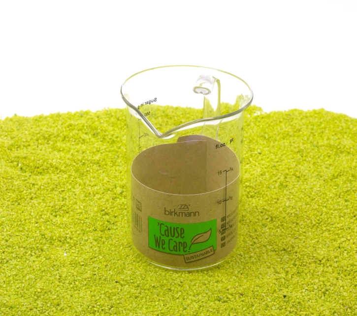 'Cause We Care Messbecher Messkanne Messkrug 0,5 l aus Glas