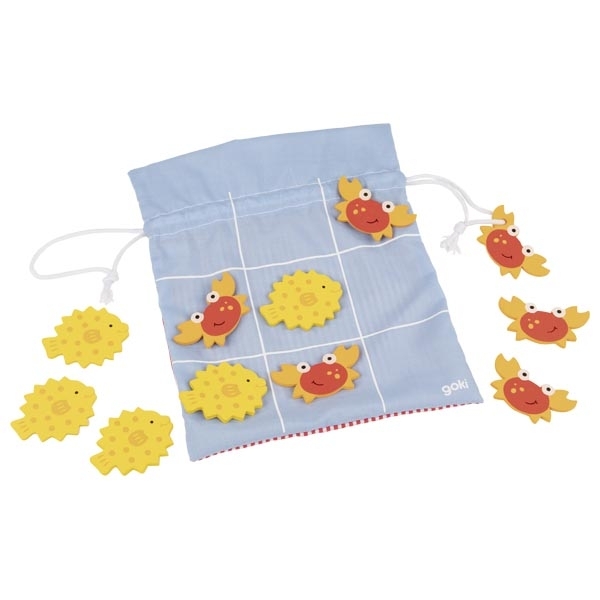 Spiel im Stoffbeutel Tic Tac Toe