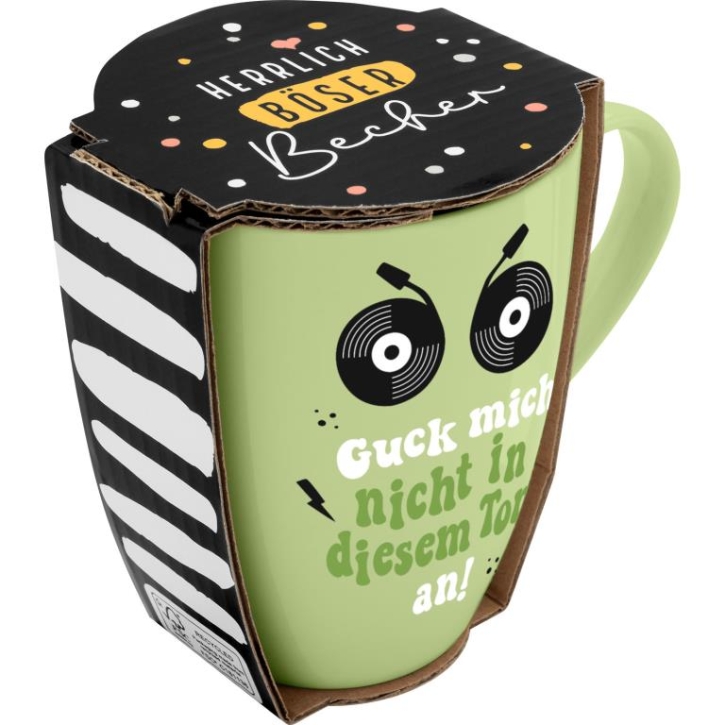 Becher Porzellan Herrlich Böser Becher Ton 350ml